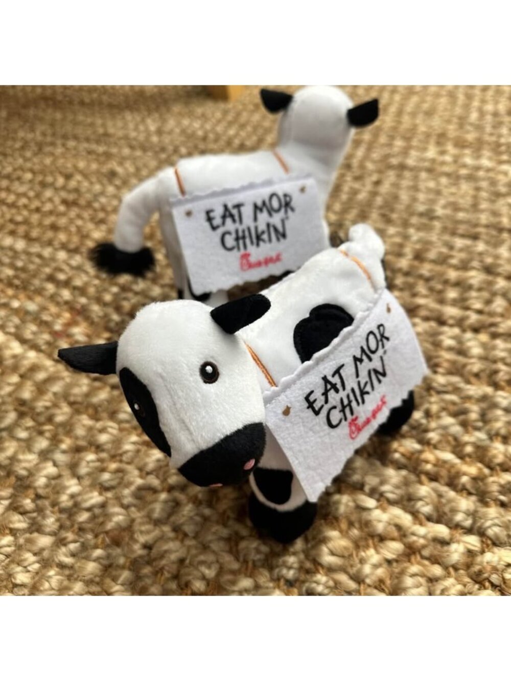 2 Item Combo - 2 Chick-fil-A Eat More Chicken Plush Cows